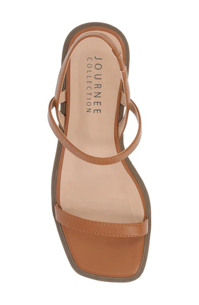 Shop Journee Collection Nylah Sandal In Brown