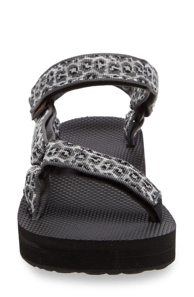 Shop Teva Midform Universal Sandal In Dorinda White/ Black
