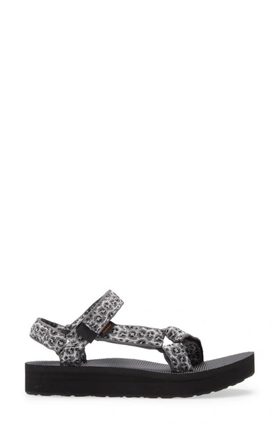 Shop Teva Midform Universal Sandal In Dorinda White/ Black