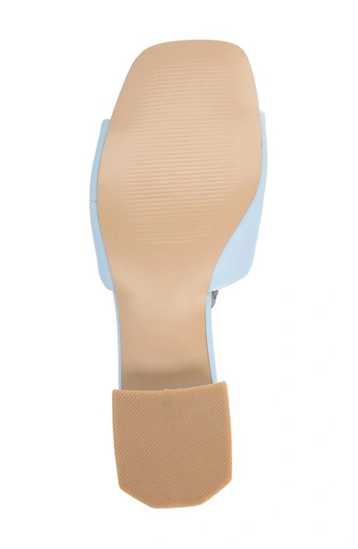 Journee Collection Elidia Quilted Slide Sandal In Blue