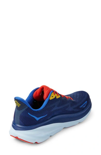 Shop Hoka Clifton 9 Running Shoe In Bellwether Blue / Dazzling Blu