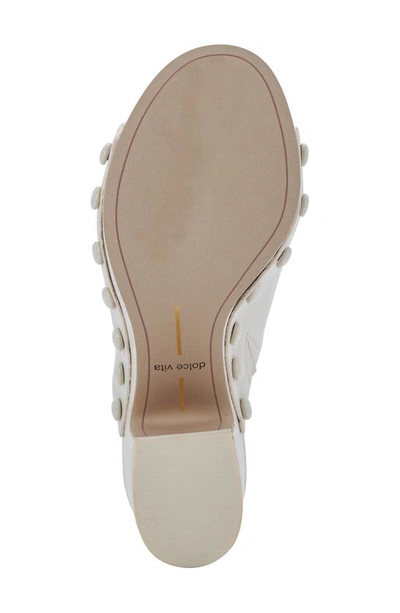 Shop Dolce Vita Emol Platform Sandal In Ivory Leather