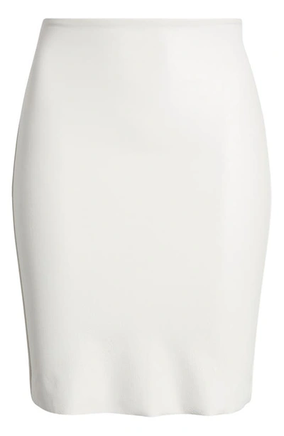 Shop Commando Faux Leather Miniskirt In White