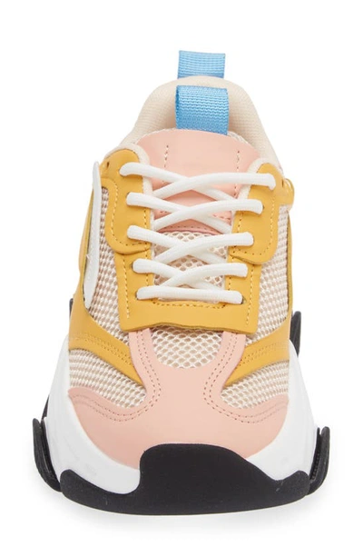Steve Madden Possession Sneaker In Yellow Multi