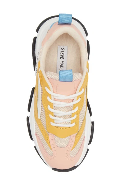 Steve Madden Possession Sneaker In Yellow Multi