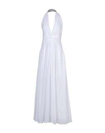 Msgm Long Dress In White