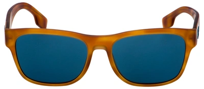 Shop Burberry 0be4309 386180 Square Sunglasses In Blue