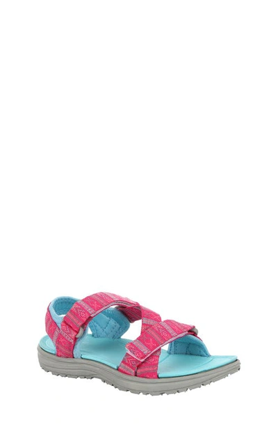 Shop Northside Kids' Bayview Sandal In Blue/ Fuchsia