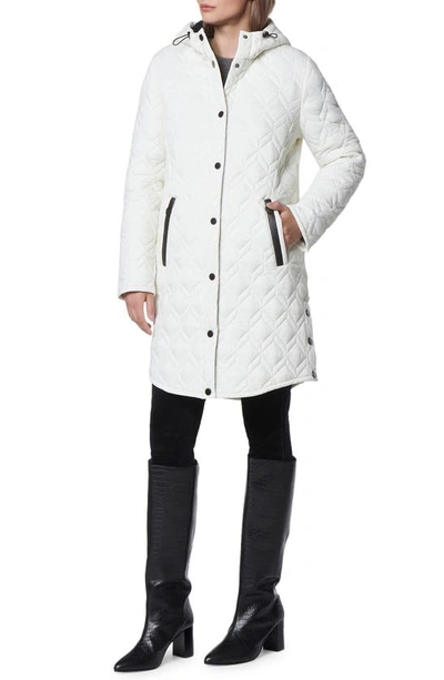 Shop Andrew Marc Rialto Double Diamond Quilted Parka In Steam