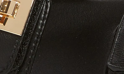Shop Steve Madden Mona Sandal In Black Leather