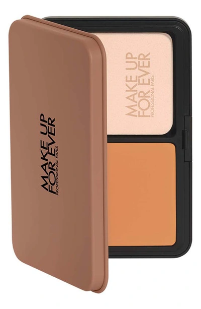 Shop Make Up For Ever Hd Skin Matte Velvet 24 Hour Blurring & Undetectable Powder Foundation In 4y60 Warm Almond