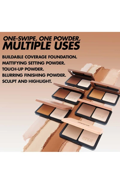Shop Make Up For Ever Hd Skin Matte Velvet 24 Hour Blurring & Undetectable Powder Foundation In 4y60 Warm Almond