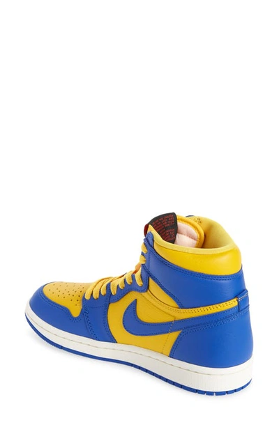 Shop Jordan Air  1 Retro High Basketball Sneaker In Varsity Maize/ Game Royal