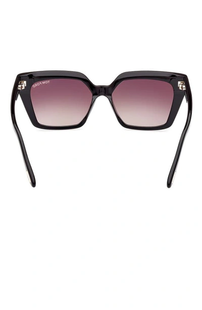Tom Ford Winona 53mm Gradient Cat Eye Sunglasses In Neutral