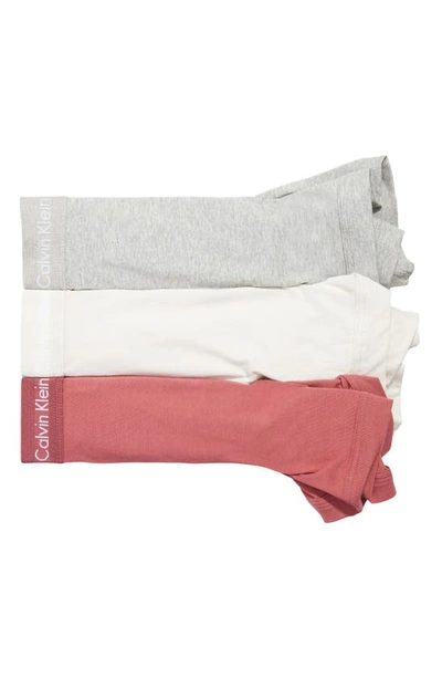 Calvin Klein Cotton Stretch Moisture Wicking Boxer Briefs, Pack Of 3 In Ccw B10 Grey He