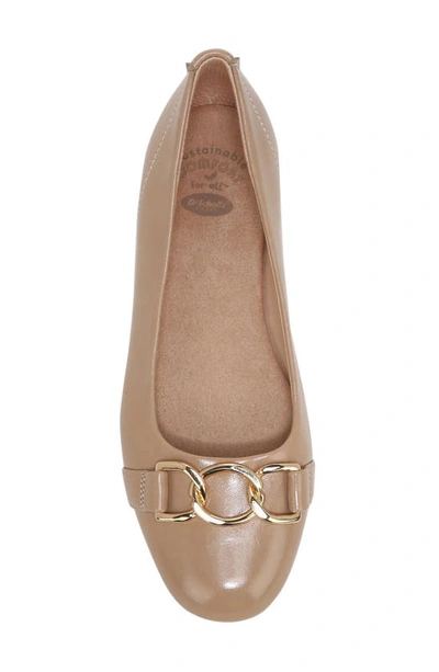 Shop Dr. Scholl's Wexley Chain Detail Flat In Toasted Taupe