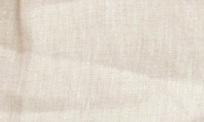 Karen Kane Pleated High Waist Linen Shorts In Oatmeal