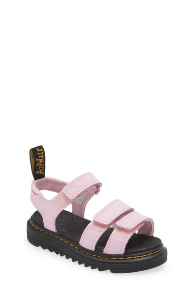 Shop Dr. Martens' Kids' Klaire Sandal In Pale Pink