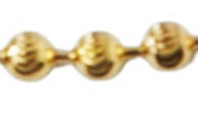 Shop Argento Vivo Sterling Silver Ball Chain Bracelet In Gold
