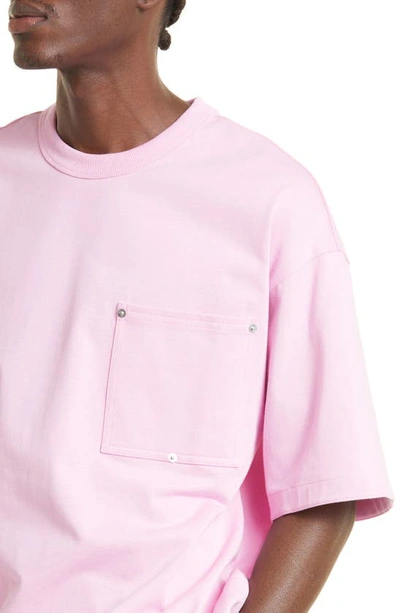 Shop Bottega Veneta Oversize Pocket T-shirt In Gloss