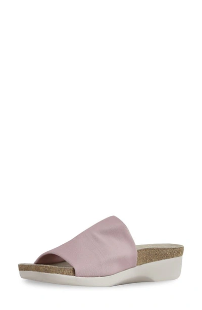 Shop Munro Casita Slide Sandal In Dusty Pink