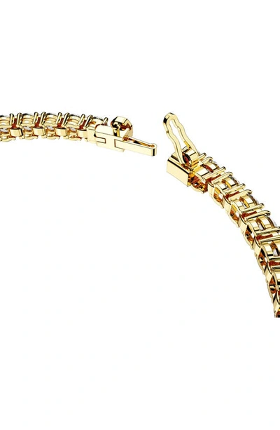 Swarovski Matrix Tennis Bracelet In Gold