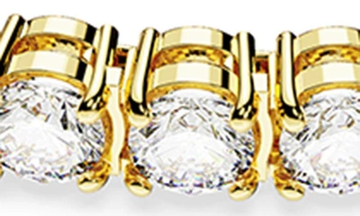 Swarovski Matrix Tennis Bracelet In Gold