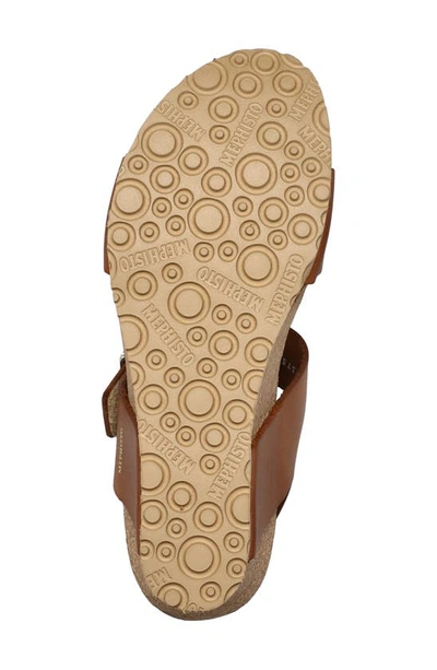 Mephisto Lissandra Platform Wedge Sandal In Camel