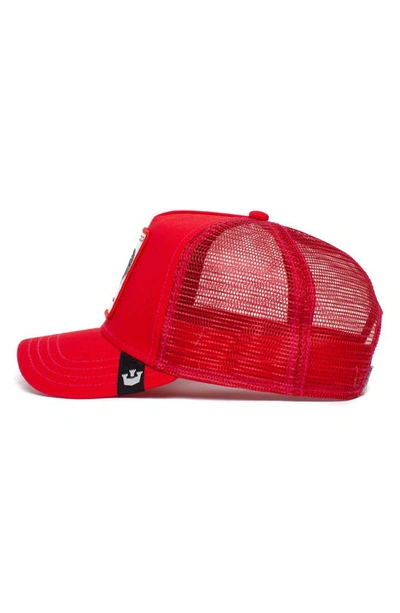 Shop Goorin Bros The Cock Trucker Hat In Red