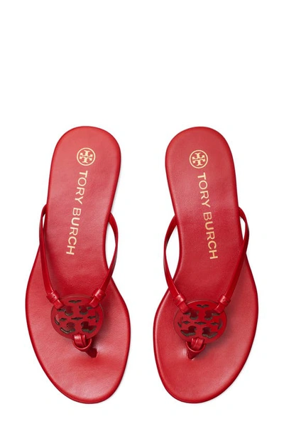 Shop Tory Burch Miller Knotted Sandal In Tory Red/tory Red