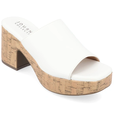 Journee Collection Collection Women's Tru Comfort Foam Astter Sandals In White