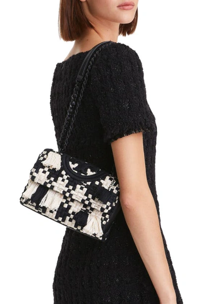 Shop Tory Burch Small Kira Tweed Convertible Shoulder Bag
