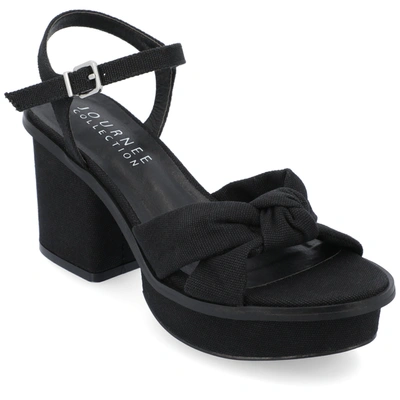 Journee Collection Collection Women's Garner Sandals In Black