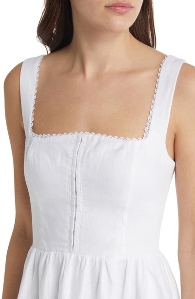 Shop Reformation Tagliatelle Corset Dress In White