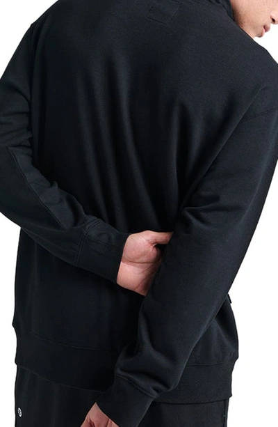 Shop Stance Shelter Half-zip Pullover In Black