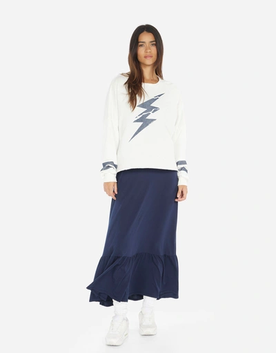Lauren Moshi Lee Cracked Lightning Bolt In Milk