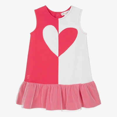 Shop Agatha Ruiz De La Prada Girls Pink & White Heart Dress