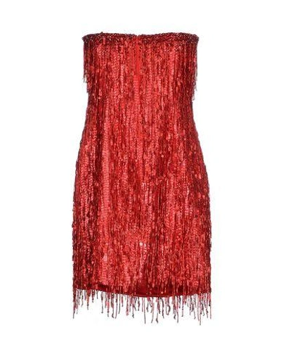 Shop Jenny Packham Evening Dress In Red