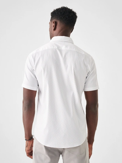 Faherty Short Sleeve Movement Pique Polo In White