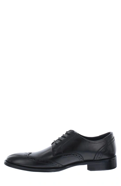 Shop Kenneth Cole Tristian Brogue Lace-up Derby In Black