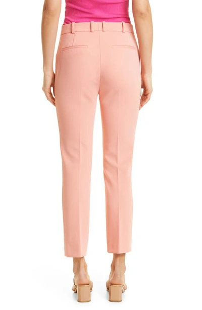 Shop Hugo Boss Tatiani Crop Trousers In Burnt Coral