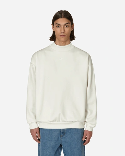 Shop Adidas Originals Basketball Crewneck Sweatshirt In White