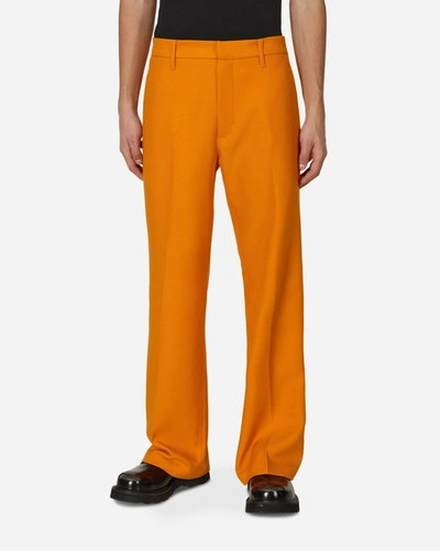 Shop Stockholm Surfboard Club Bootcut Trousers In Orange