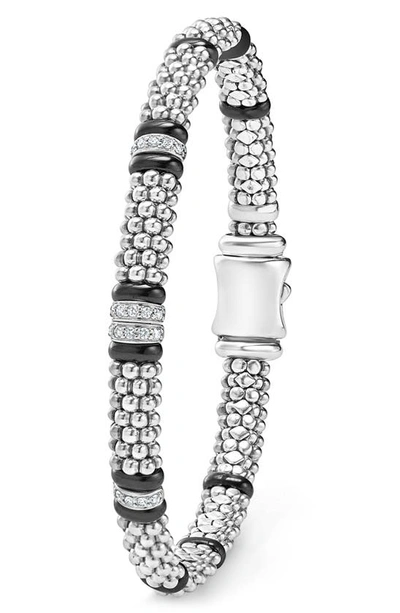 Shop Lagos Black Caviar Rope Bracelet