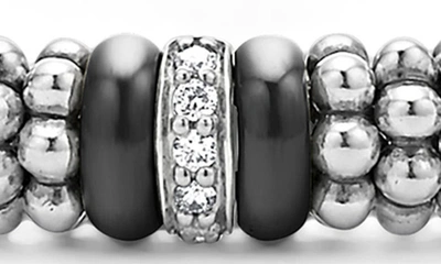 Lagos Black Caviar Rope Bracelet In Black