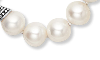 Shop Lagos Luna Freshwater Pearl Station Necklace In Gold