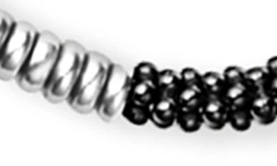 Lagos Black Caviar Ceramic Station Necklace In Black