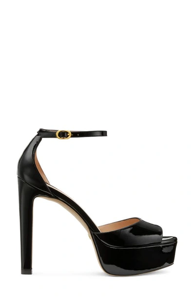 Stuart Weitzman Disco Platform Sandal In Black