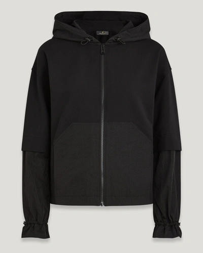 Shop Belstaff Torque Sweatshirt Mit Durchgehendem Reissverschluss Für Damen Lightweight Fleece In Black