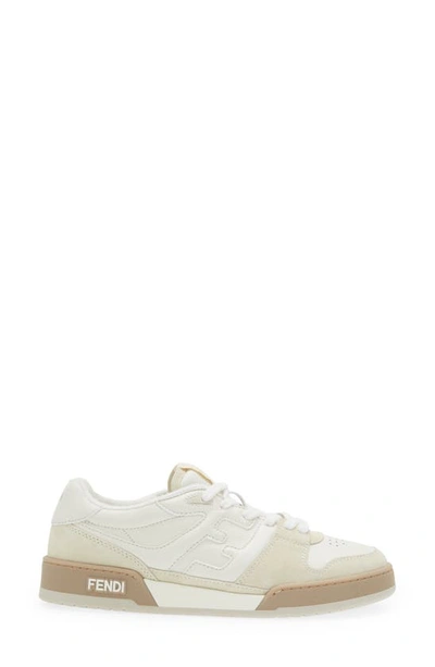 Shop Fendi Ff Match Sneaker In Ice Bianco  Ice